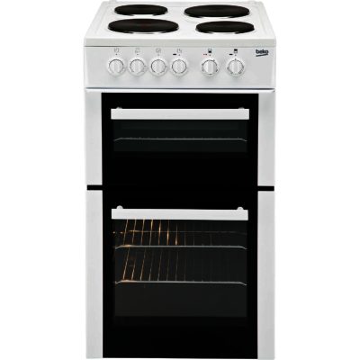 Beko BD533AW 50cm Twin Cavity Electric Cooker in White